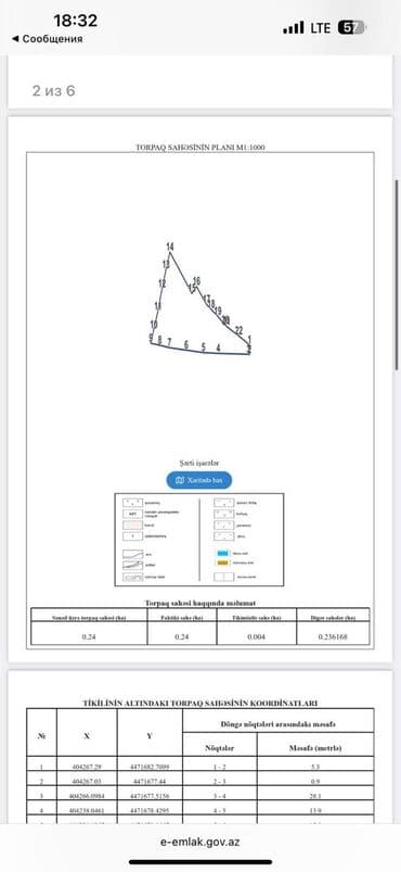 yeni əmlak az: 24 sot, Tikinti, Mülkiyyətçi, Kupça (Çıxarış) — 12