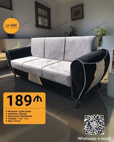 2 əl divan: Divan, Yeni, Açılan, Bazalı, Parça, Ödənişli çatdırılma — 1