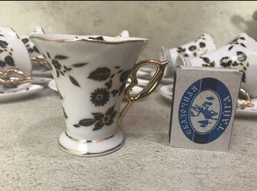 фольксваген джетта 6: Qəhvə dəsti, rəng - Ağ, Şüşə, 6 nəfərlik, Yaponiya — 2