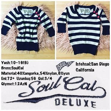 ana bala geyimi: Yash:10-16(6) Brens:SoulCal Material:40%angorka,54%nylon,6%yun Eni:72+ — 1