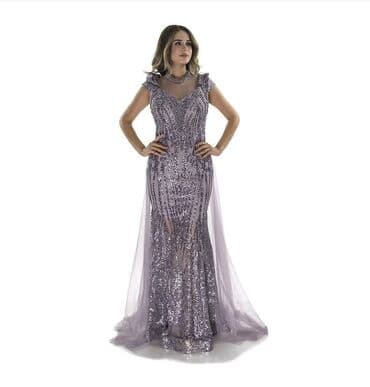 vecerni koynekler: Bənövşəyi-metal parıltılı ziyafət/libas olcu uygun gelmediyi uçun — 1