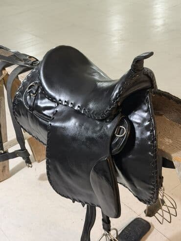 Xaltalar, qayışlar və tasmalar: Məhsul: At yəhəri və komplekt dəri avadanlıq Təsvir: - Rəng: qara — 4
