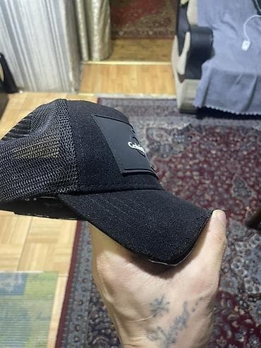 deri geyim: Calvin Klein Jeans beysbol papağı – qara rəng original - Ön hissədə — 3