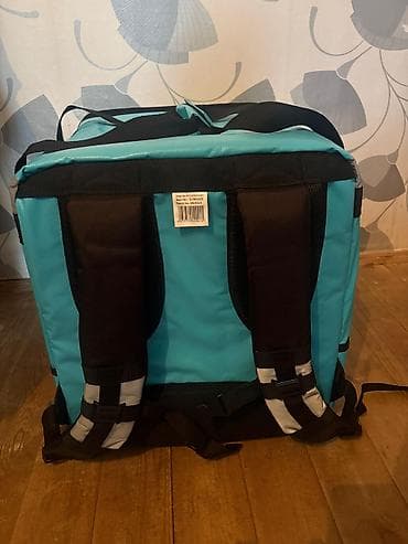 dönər avadanlıqları: Wolt Partner termal çatdırılma çantası - Rəng: firuzə (Wolt loqolu) - — 4