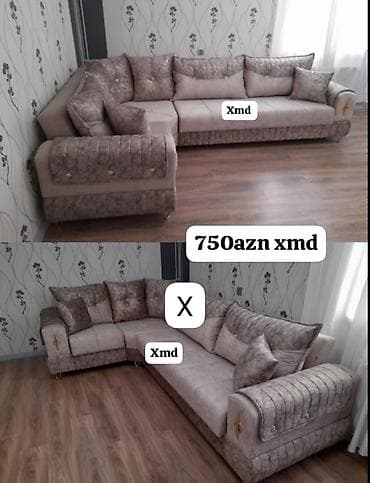divan kafe: Künc divan dəsti - Forma: L-şəkilli künc divan - Rəng və material — 1
