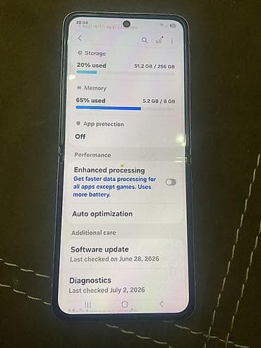 ssd har disk: Samsung Galaxy Z Flip 3 5G, 256 GB — 2