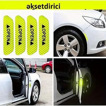 kiredit maşınlar: Avtomobil qapısı üçün reflektorlu yapışqan etiketlər – “OPEN” işarəli — 1