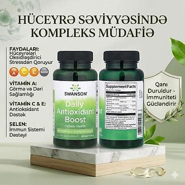 Swanson Daily Antioxidant Boost – hüceyrə səviyyəsində kompleks