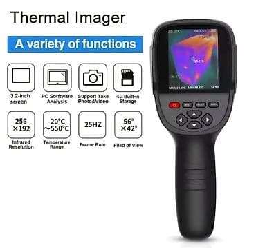 Termal görüntü kamerası. Model: HTI HT-18+ Temperaturu ölçmək və