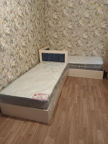 tək divan: Təknəfərlik çarpayı, Bazalı, Matras ilə, Siyirməsiz — 1