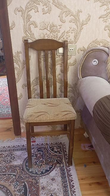 школьный стол: Для кухни, Нескладной, цвет - Бежевый Стул — 1