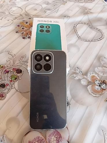 komputer dest: Honor X8c, rəng - Qara, Barmaq izi — 1