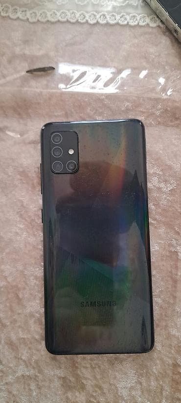 playstation 5 oyunlar: Samsung Galaxy A51, 128 GB, rəng - Qara, Barmaq izi — 1