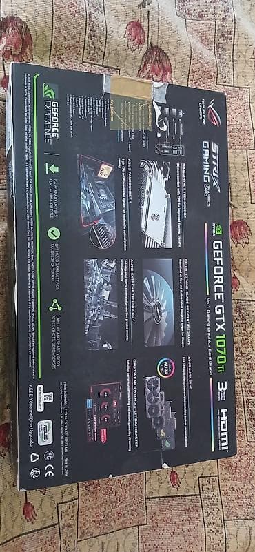 hard disk satilir: Videokart Asus GeForce GTX 1070 Ti, 8 GB, İşlənmiş — 5