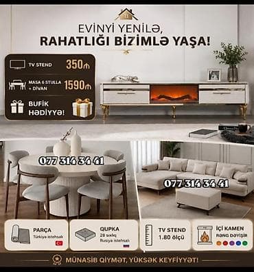 Evinizi yeniləyin – rahat və zövqlü mebel dəstləri! Təsvir: - TV lalafo.az -da Evinizi yeniləyin – rahat və zövqlü mebel dəstləri! Təsvir: - TV