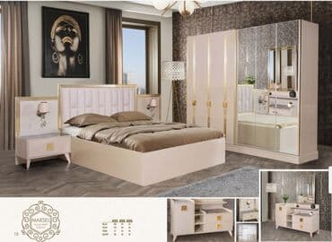 akvarium şkaf: İkinəfərlik çarpayı, Termo, Dolab, 2 tumba, Türkiyə, Yeni — 1