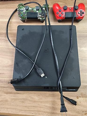 manitor hdmi: PlayStation 4 Slim oyun konsolu dəsti Komplekt: - PS4 Slim 1 TB — 2