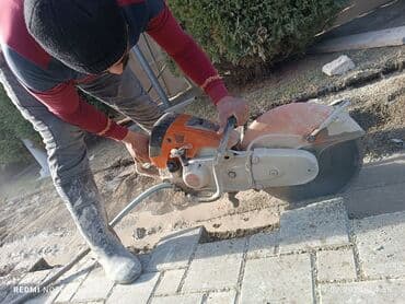 qabyuyan təmiri: #Betonkesme #betondeşmə Beton kubik kərpic - dən kəsim deşim — 10