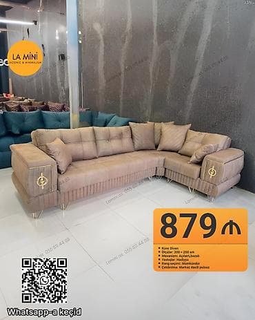 ortopedik yastiq: Künc divan, Açılan, Bazalı, Şəhərdaxili pulsuz çatdırılma — 1