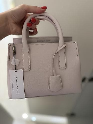 tote bag: Charles & Keith qadın əl çantası - Model: mini strukturlu — 1