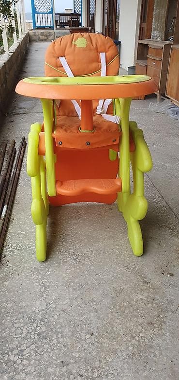 Uşaq yemək stulu – çevrilə bilən model - 2-si 1-də konstruksiya