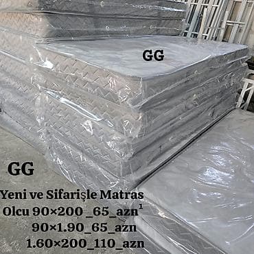 матрас надувной: Yeni və sifarişlə matraslar - Ölçülər və qiymətlər: • 90×200 — 65 — 1