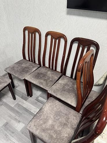 Mətbəx üçün, Yeni, Açılmayan, Dördbucaq masa, 8 stul