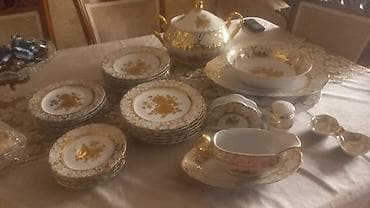 Nahar dəsti, rəng - Qızılı, Farfor lalafo.az -da Nahar dəsti, rəng - Qızılı, Farfor