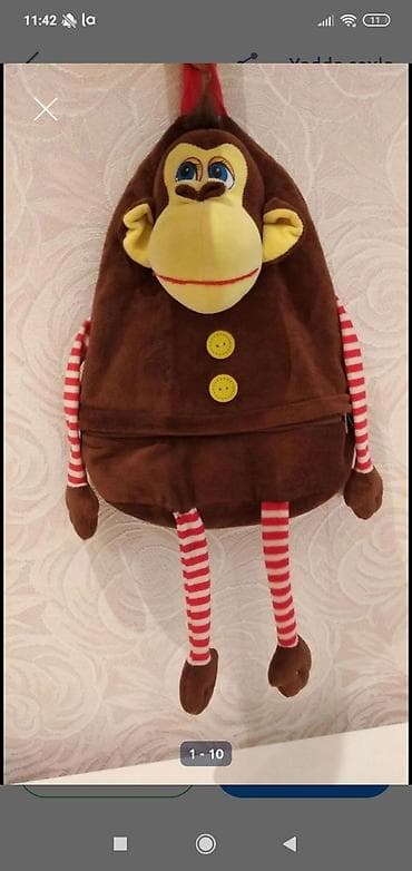 Детские электрокары: Uşaq çantaları dəsti - Model 1: Qara-rəngli məktəb çantası, ön — 3