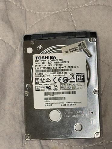 kredi x: Toshiba 2.5" HDD – MQ01ABF050 - Tutum: 500 GB (LBA: 976,773,168 — 2