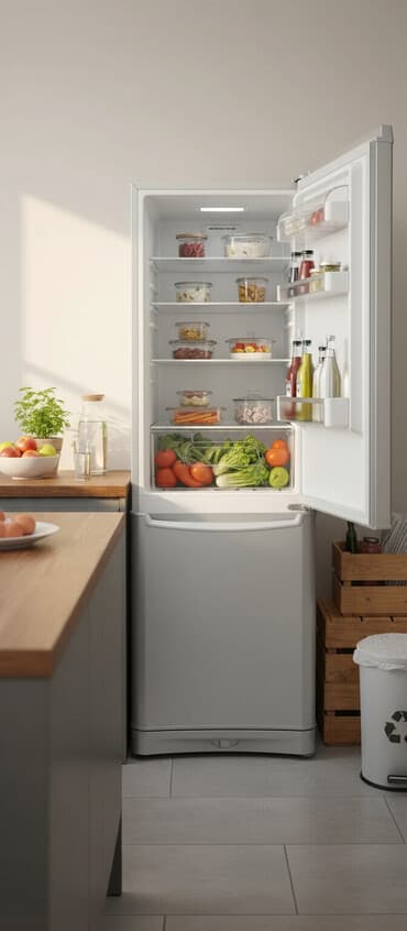 sok soyuducusu: İşlənmiş 2 qapılı Indesit Soyuducu Satılır, rəng - Boz, Təkərli — 1