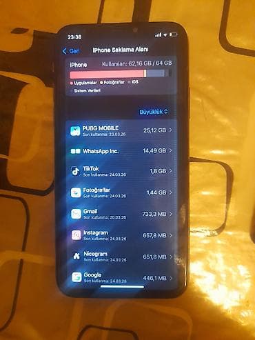 pubg elcek: IPhone Xs, 64 GB, Qızılı, Qırıq — 3