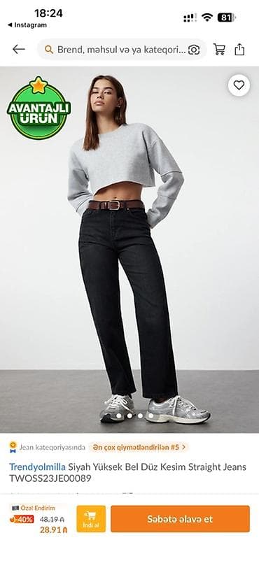 Cinslər: Cinslər, Trendyolmilla, S, rəng - Qara — 1