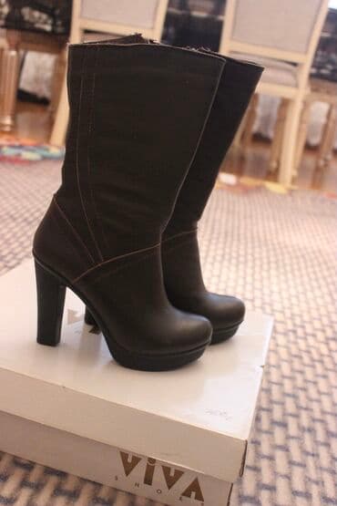 черные мужские сапоги: Размер: 36, цвет - Капучино, Новый — 2