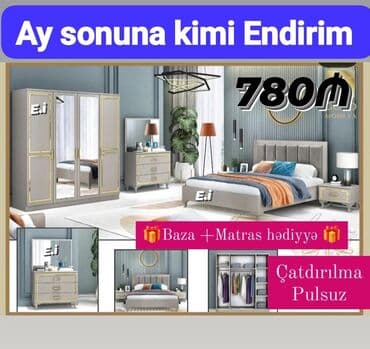 uşaq çarpayısı gəncə: 2 təknəfərlik çarpayı, Tumba, Dolab, 2 tumba, Azərbaycan, Yeni — 1