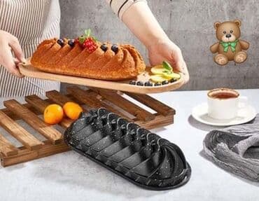 tort bisirmek ucun qablar: Формы для выпечки, цвет - Черный, Круг, 1 — 2