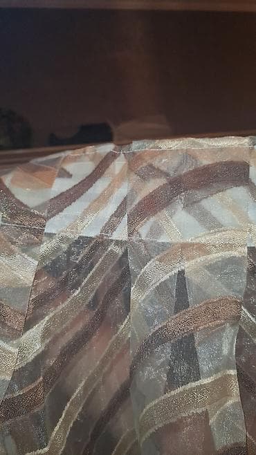 inter tekstil sumqayit: İşlənmiş, Tül, rəng - Qəhvəyi, Ünvandan götürmə — 3