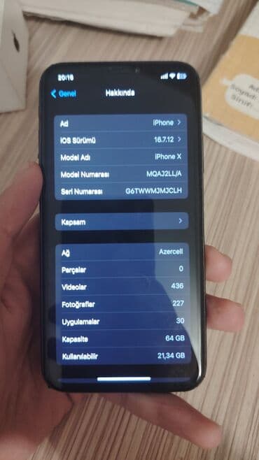 2 ci el iphone 11 pro max: IPhone X, 64 GB, Space Gray, Face ID — 6