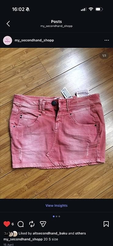 Мини Юбка, Zara, Джинс, S at lalafo.az Мини Юбка, Zara, Джинс, S