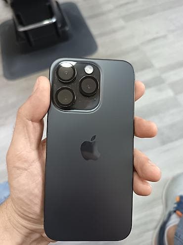 iph 13 pro: IPhone 15 Pro, 128 GB, Black Titanium, Face ID — 2