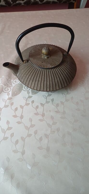 çay daşı: İşlənmiş, rəng - Boz, Dəm caydanı, Çuqun — 1