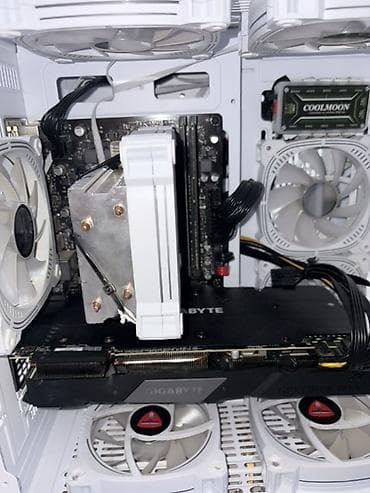 Masaüstü kompüterlər və iş stansiyaları: Gaming/iş stasionar kompüter – kompakt şeffaf korpus, ağ rəngli ARGB — 1