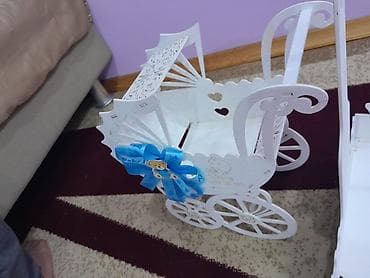 dırnaq bəzəkləri: Yeni doğulan üçün dekorativ dəst – 3 hissədən ibarət ağ rəngli tematik — 3