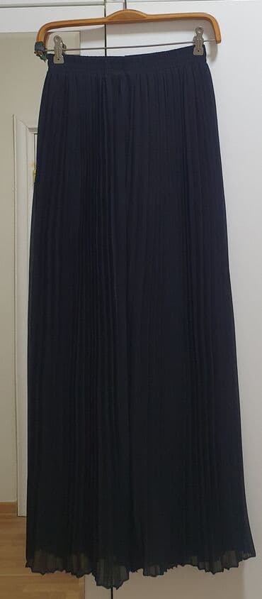 Qadın geyimləri: Qara pliseli şifon şalvar az geyinilib öıçü standart - Rəng: tünd — 1