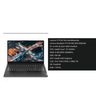 Lenovo 15.6 ", Intel Core i5, 256 GB