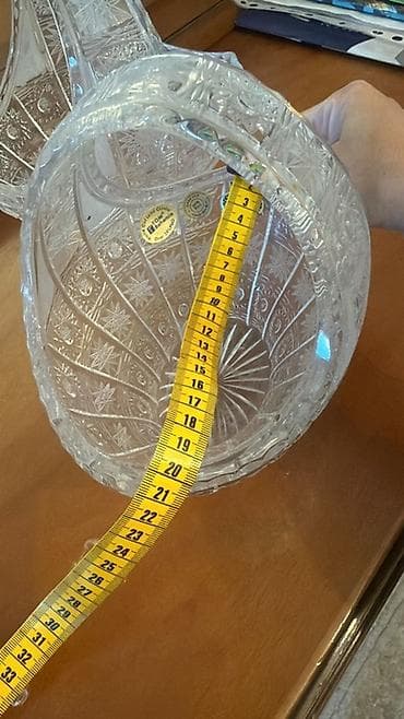 xrustal stakan: Tom, karobkasizdi, islenmeyib. Cutu 200 azn. Kəsmə şüşədən dekorativ — 3