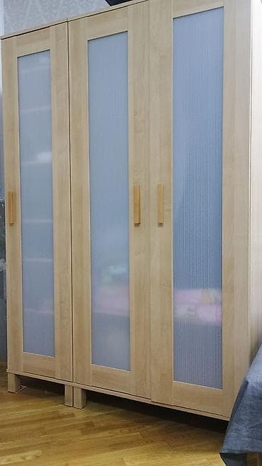 balaca şkaf: İşlənmiş, Açılan, 3 qapılı Düz dolab, Qarderob, paltar dolabı — 7