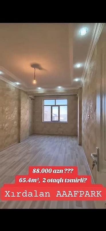 4 otaqli evler: 2 otaqlı, Yeni tikili, 65 kv. m — 1