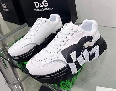 красовка: D&G (Dolce & Gabbana) qadin krossovkası - Rəng: ağ üst hissə — 1