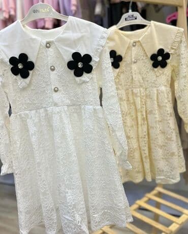 велюровые детские платья: Детское платье, Праздничное, 6 - 7 лет — 1